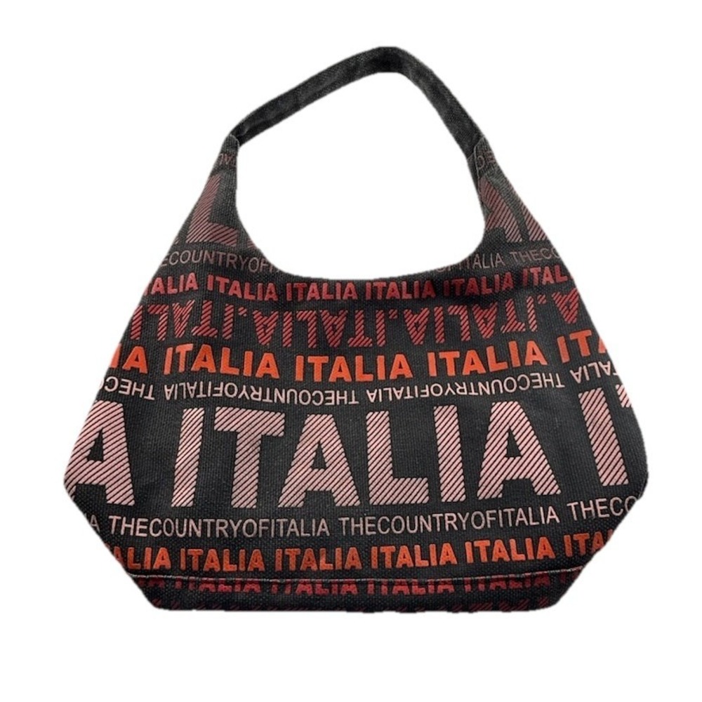 Robin Ruth Black Canvas ITALIA Hobo Bag